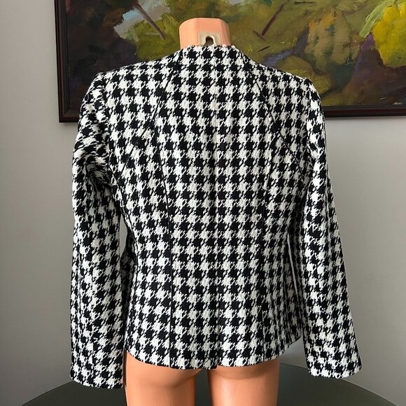 Cache NWT Black and White Houndstooth Blazer - Picture 2 of 2
